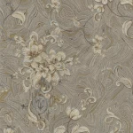Patterned Wall Covering, dark beige Color, Length 10m, Width 1.06m, Model 84003 