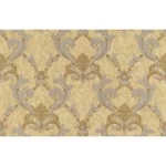 ورق جداري ايطالي تصميم كلاسيك مقاس 10 م×1.06م، لون بيج، موديل81875