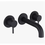Concealed Wall Washbasin Mixer, Matt Black Color