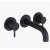 Concealed Wall Washbasin Mixer, Matt Black Color