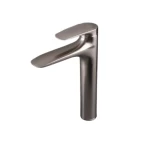 Practical Sink Mixer, Matte Nickel Color, Length 22.4 cm, Width 18 cm, Diameter 4.4 cm, 15 Bar Pressure