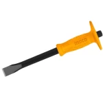 Flat concrete chisel with handle, size 25 x 18 x 300 mm, Ingco brand