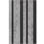 بديل خشب للتزيين 290×20سم مستطل لون رصاصي مع اسود 
