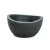 Plastic plant pot Dark gray color