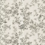 Italian Wallpaper Gray Color Floral Design, Size 10mx1.06m, Model RC19046