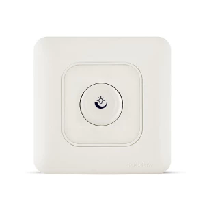 Rotary Dimmer 1000W, 220V, 1 Gang, 1 Way, White, 7x7 cm | Spectra