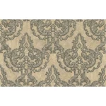 ورق حائط ايطالي تصميم كلاسيك مقاس 10 م×1.06 م، لون بيج داكن، موديل 81804