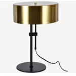 Elegant Classic Table Lamp, Black with Golden Color, Dimensions 37x37x50 cm