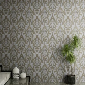ورق جداري تصميم كلاسيك 10 م×50 سم لون بني | GCV-3006