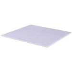 اسقف بلاط جبس مقوي بالفايبر جلاس، حافة متكاملة مقاس 600×600 ملم، سمك 12.5 ملم لون رمادي