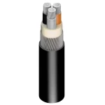 SWA Armored Aluminum Cable, Stranded Three Core 500 mm 600/1000V, PVC Insulated | Riyadh Cables