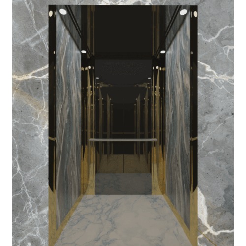 Machine Room Elevator 800 kg Capacity 2 m/s Speed with Recessed Light | 