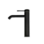 Washbasin Faucet Height 23.1 cm, Depth 19.1 cm Middle, Matt Black