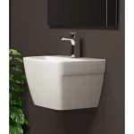 Hanging Bath Washbasin Size 44.5x54.5x38 cm, Off White Color | Saudi Ceramics Factory