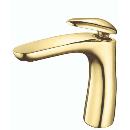 Short Washbasin Tap 11×12.7 cm, Gold Color | Prime Alarabia