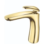 Short Washbasin Tap Size 11×12.7 cm, Gold Color