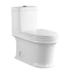 Floor Mounted Water Closet Toilet , White Color, Chinese Round Shape, Size 25 cm
