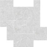 بلاط بورسلان عالي الجودة Marmara ، سطح غير لامع، سماكة 10 مم، مقاس 21.5×44 سم، لون رمادي فاتح 