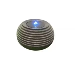 Modern Fiber Fountain With Overhead Lighting, Dark Gray, Size 18 × 32.6 cm, Product Number 22S033LED-94