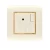 Electrical Switch socket 2g 13 Amp AL-FANAR  Model  Omnia Size 7x7 Color Beige with Gold Ring