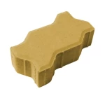 بلاط انترلوك حرف S يوني سمك 6 سم  لون تان | مصنع الحسنية 