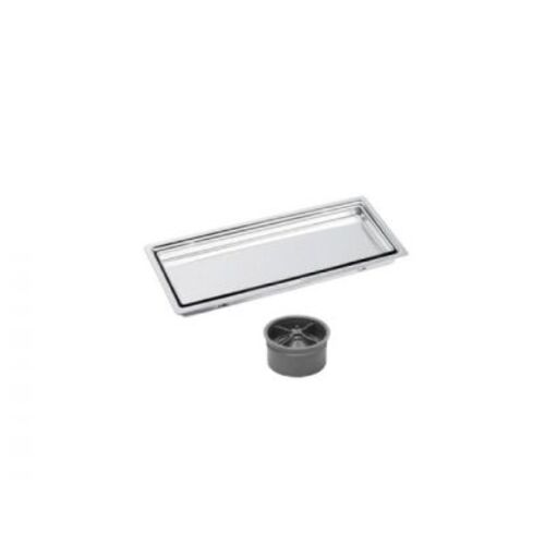 Rectangular Water Drain 30x10 cm, Chrome Color | N16.505-1