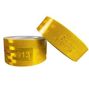 شريط لاصق عاكس فحص للسيارات PVC مقاس 2 انش أصفر | SASO