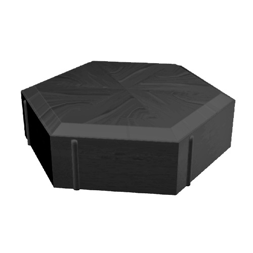 Hexagonal Interlock Paver Tiles Thickness 8 cm Black Color | Meyar