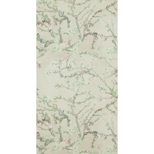 Dutch Leaf-Patterned Wall Covering 10m x 0.53m, Beige Color | Balbaid Decor Company