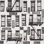 German wallpaper for youth and children, size 10 m x 0.53 m, gray color, model 281514 