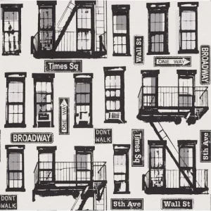German Wallpaper Youth and Children 10m x 0.53m Gray, Model 281514 | Balbaid Decor Company