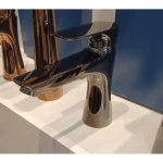 Automatic Washbasin Faucet Brass Short, Dark Bronze With Harab