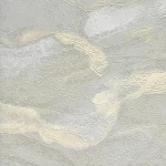 Classic Wall Decoration, Vinyl Sheath, Length 15.6m, Width 106cm, brown with gray and yellow Color 