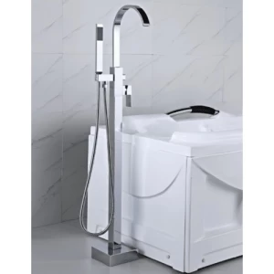 Slanted Floor Shower Mixer Chrome | Albayt Alaniq Sanitary Tools