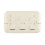 مفتاح كهرباء سداسي اتجاهين (دركسيون) 10 أمبير، بيج، مقاس 7×14 سم، 250 فولت | سبكترا