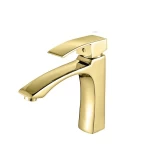 Lima Washbasin Faucet ,Matt Gold Color