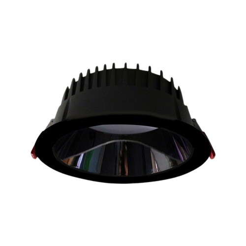 Vigo LED Downlight Anti-Glare 12W, 3000K, 100 mm Cutout, Black | Vigo
