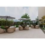 أرضيات سيراميك خارجي 43×43 سم، سماكة 12 مم، لون بيج | الخزف السعودي