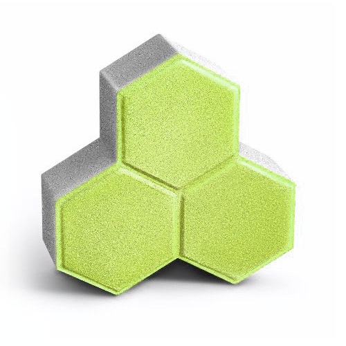 Delta Interlock Paver Tile 8 cm Thickness, Green | AL ARMAK COMPANY