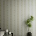 ورق جداري تصميم مقلم، مقاس 10 م×50 سم، لون بني