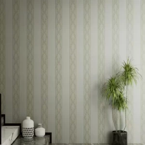 ورق جداري تصميم مقلم 10 م×50 سم، لون بني | GCT-2051