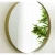 Circle Wall Mirrors Size 86x86x13 cm, Gold Color, Melanie Design