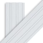 Ribbed wood replacement panels, size 19.5 x 290 cm, ice blue color