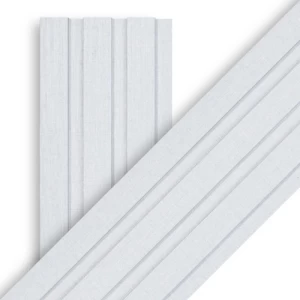 Ribbed Wood Replacement Panels 19.5 x 290 cm Ice Blue | Luxury line