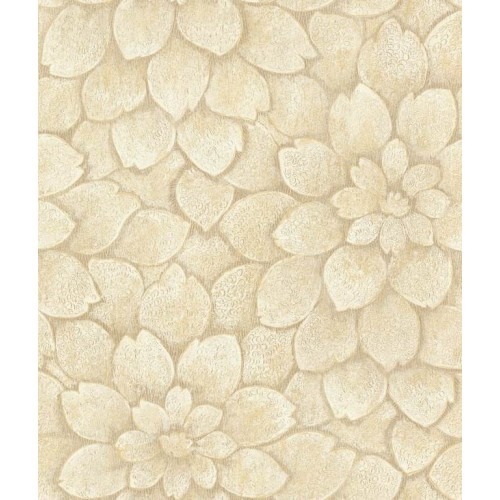 Floral Wall Covering 10m x 0.53m Light Beige, Model BC60307 | Balbaid Decor Company