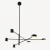 Opulent Modern Pendant Lighting, Dimensions 70 x 20 x 20 cm, Black Color