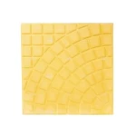  Cement decorative floor tiles, size 40×40 cm, thickness 5 cm, yellow color | Al-Sarif Construction