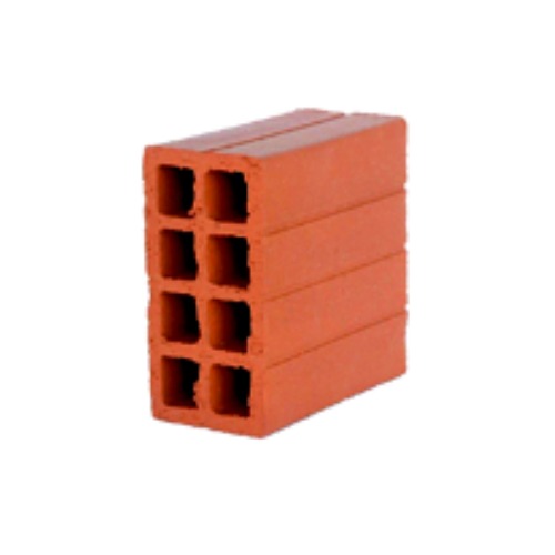 طوب احمر مفرغ 20×20×10 سم، وزن 3.1 كجم | مصانع اليمامة للطوب الأحمر