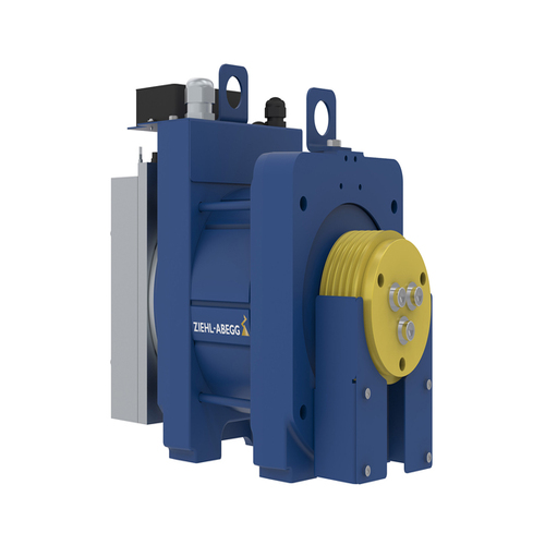 ماكينة مصعد بدون تروس سرعة 1m/s قوة 6.7KW حمولة 1000 كجم | Ziehl-Abegg