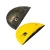 نهاية مطب ربر طول 5 سم، لون اسود/أصفر